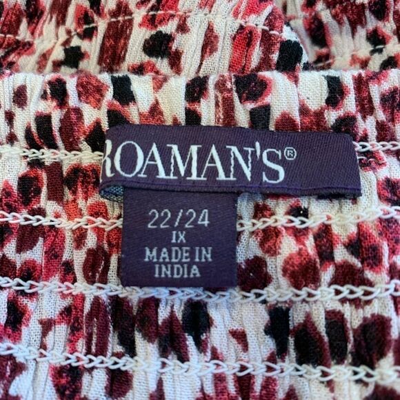 Romans Two In One Maxi Dress Size 1X Black/Pink - Picture 7 of 11